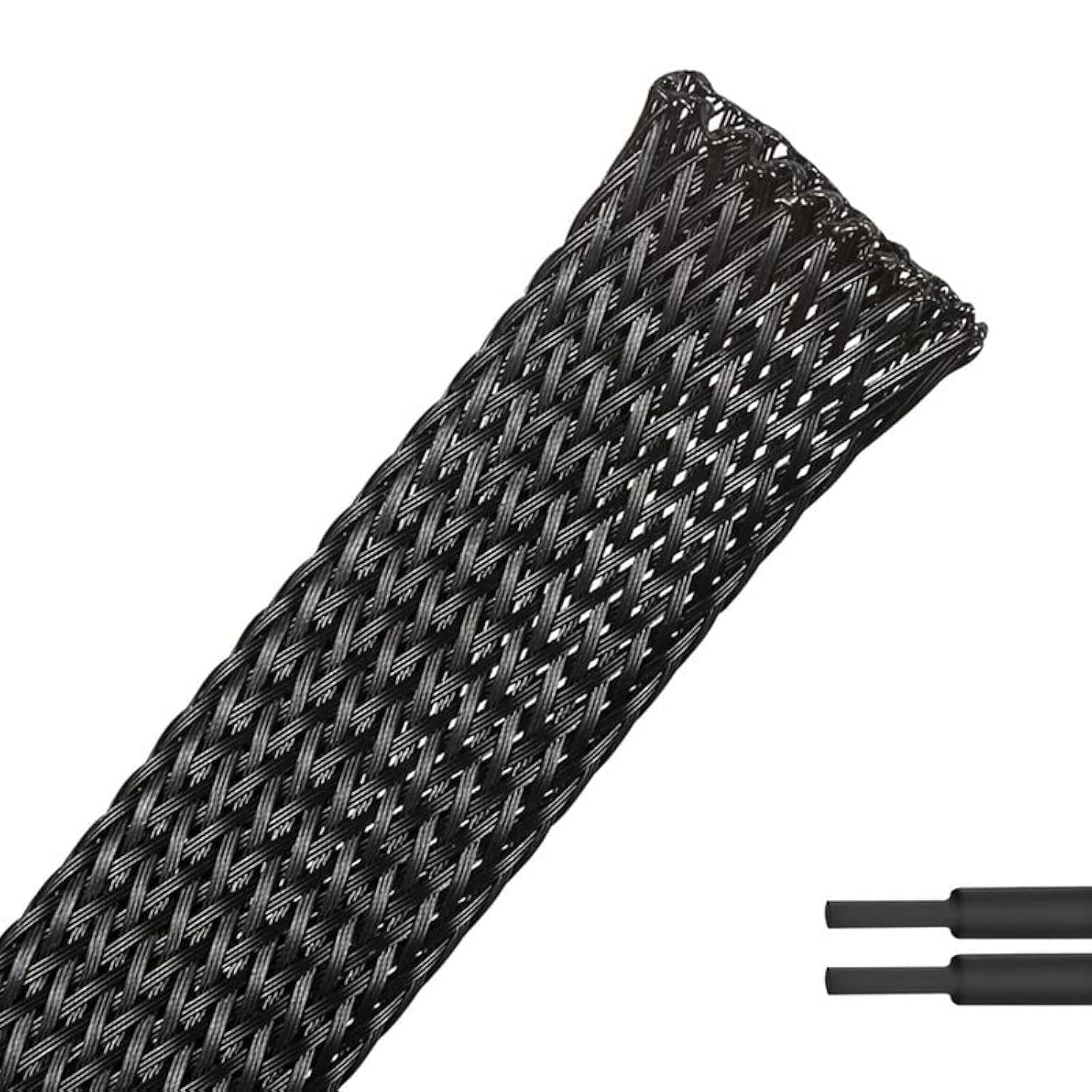 PET Expandable Braided Sleeving Wire Loom 1/4 Inch Cable Wrap Cable Sleeve Wire Protector Sleeve Tubing 25Feet, Black-image-37
