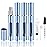 Kewjug 4 Pack Refillable Mini Perfume Atomizer BottlePortable Separate BottlesTravel and Outings Spray Boxes Dispensers 5ml/0.2oz (Blue)