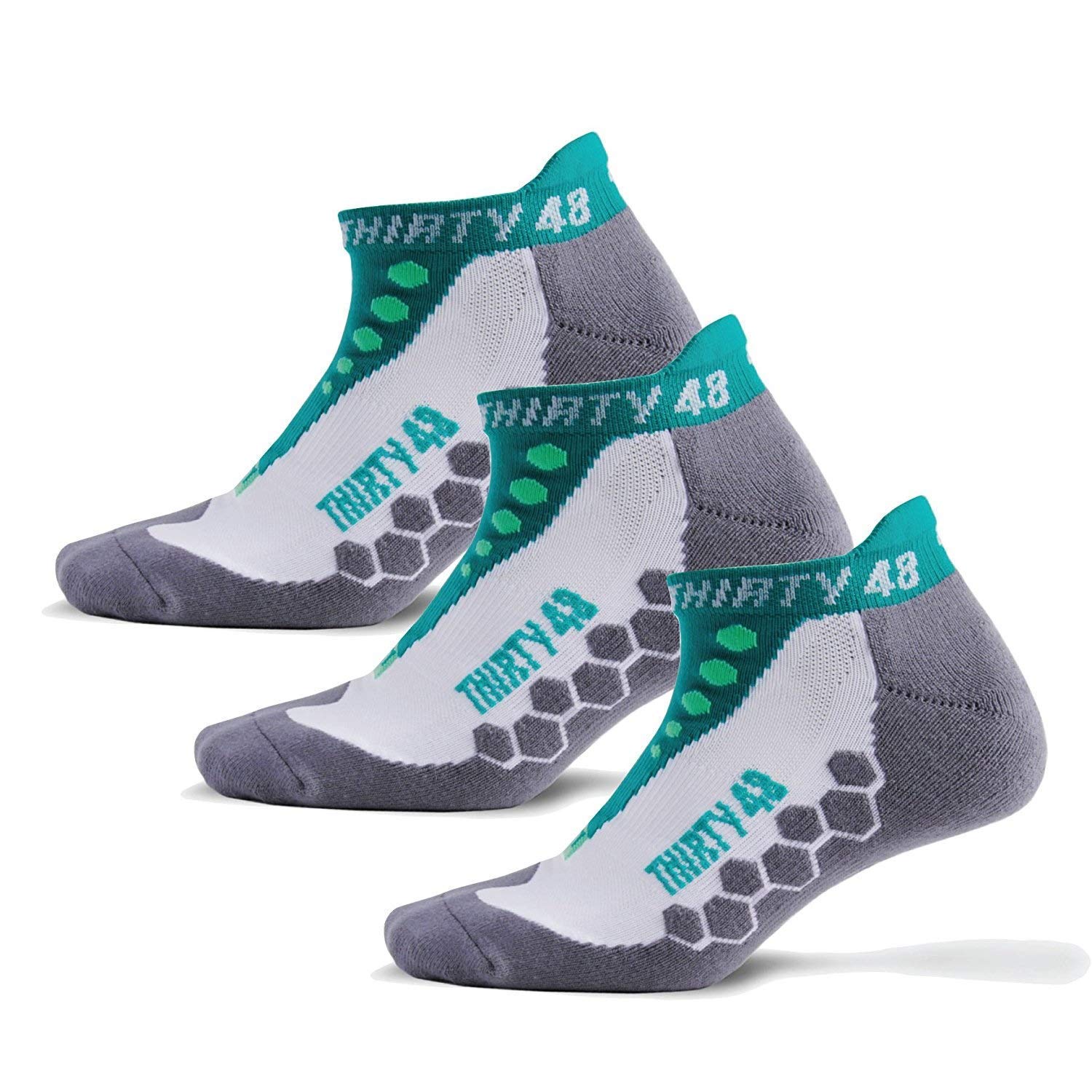 Running Socken für Herren und Frauen von Dreißig 48 – Features Coolmax-Stoff, DASS hält Füße Kühl & Dry – 1 Paar, 3 Paar oder 6 Paar
