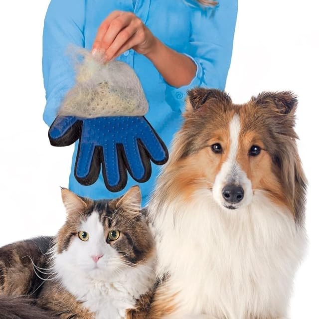Foto 7 de 8 de G-Motions - Guantes para cepillado y masaje Guante cepillo eliminar pelo, para limpieza suave y eficiente…
