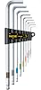 WISE Ball Point Hex Wrench, Set of 9 Long, Made in Japan, Can be Tightened, SBL-900 0.06 - 0.4 inches 1.5 - 10.0 mm