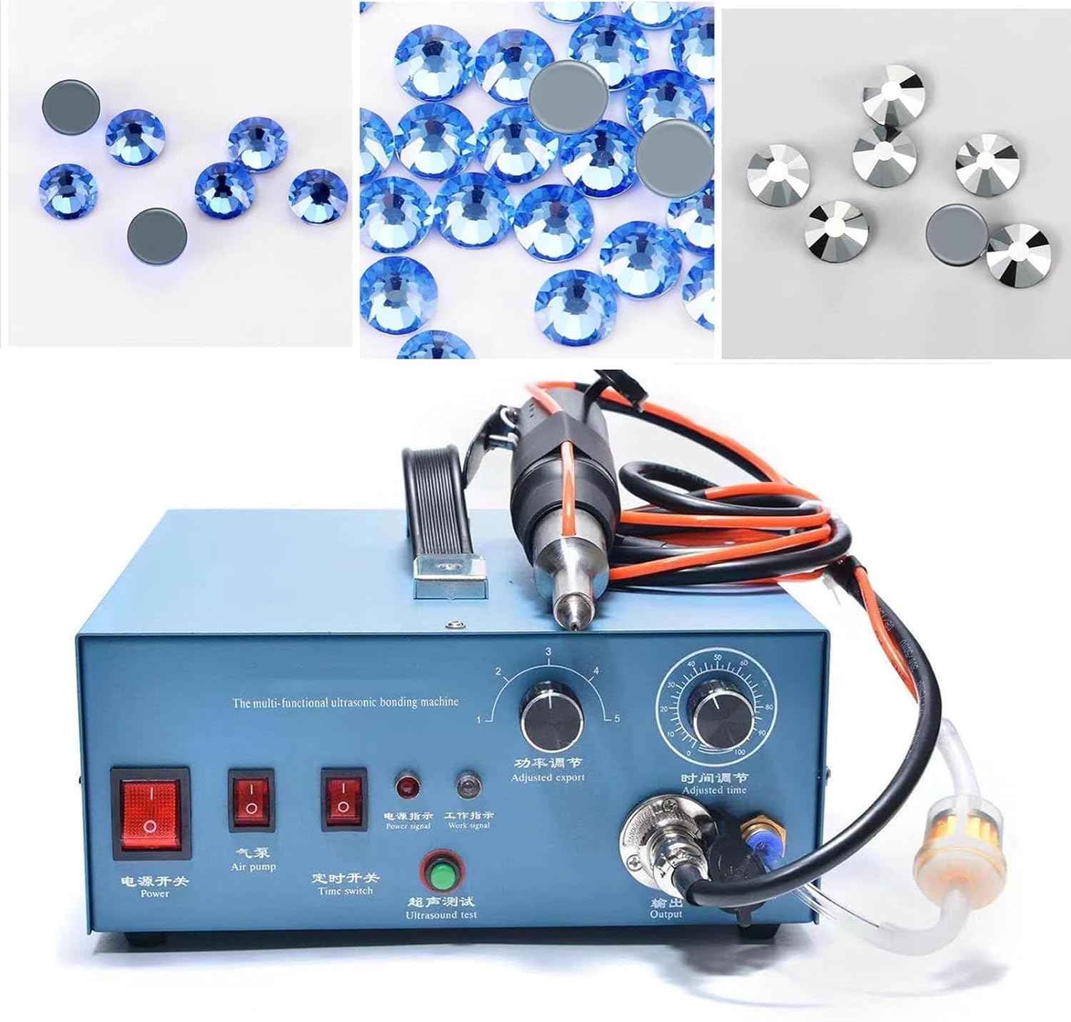 500W Ultrasonic Pearl Setting Machine,Pearl Setting Machine and Hand Press Tools,for hot Drills and hot Plates from 1mm to 10mm Diameter/Pearl bonding Machines for Clothing and Accessories