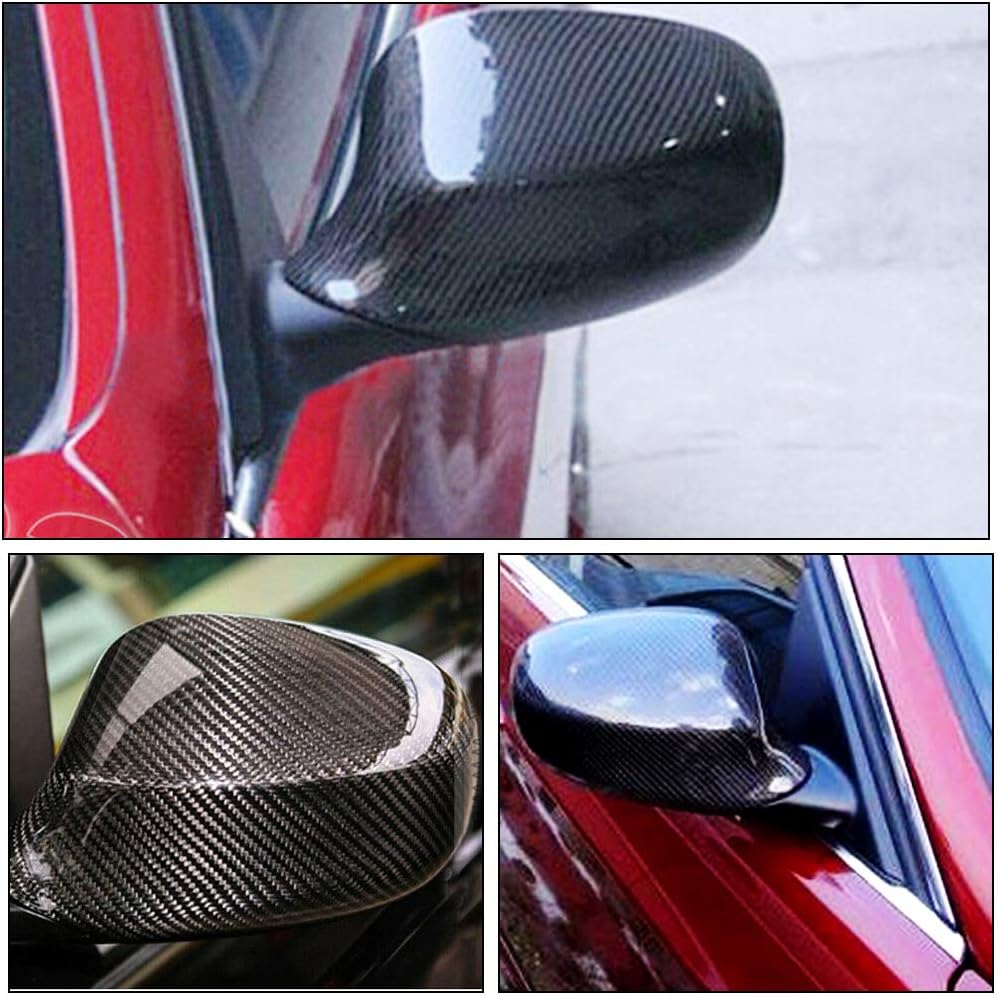 Carbon Fiber Mirror Cover Caps Fits for BMW 3 Series E90 E91 LCI 2009-2012 Replacement Style Factory Outlet 318i 320i 325i 330i 335i Auto Rearview Side Rearview Mirror Caps