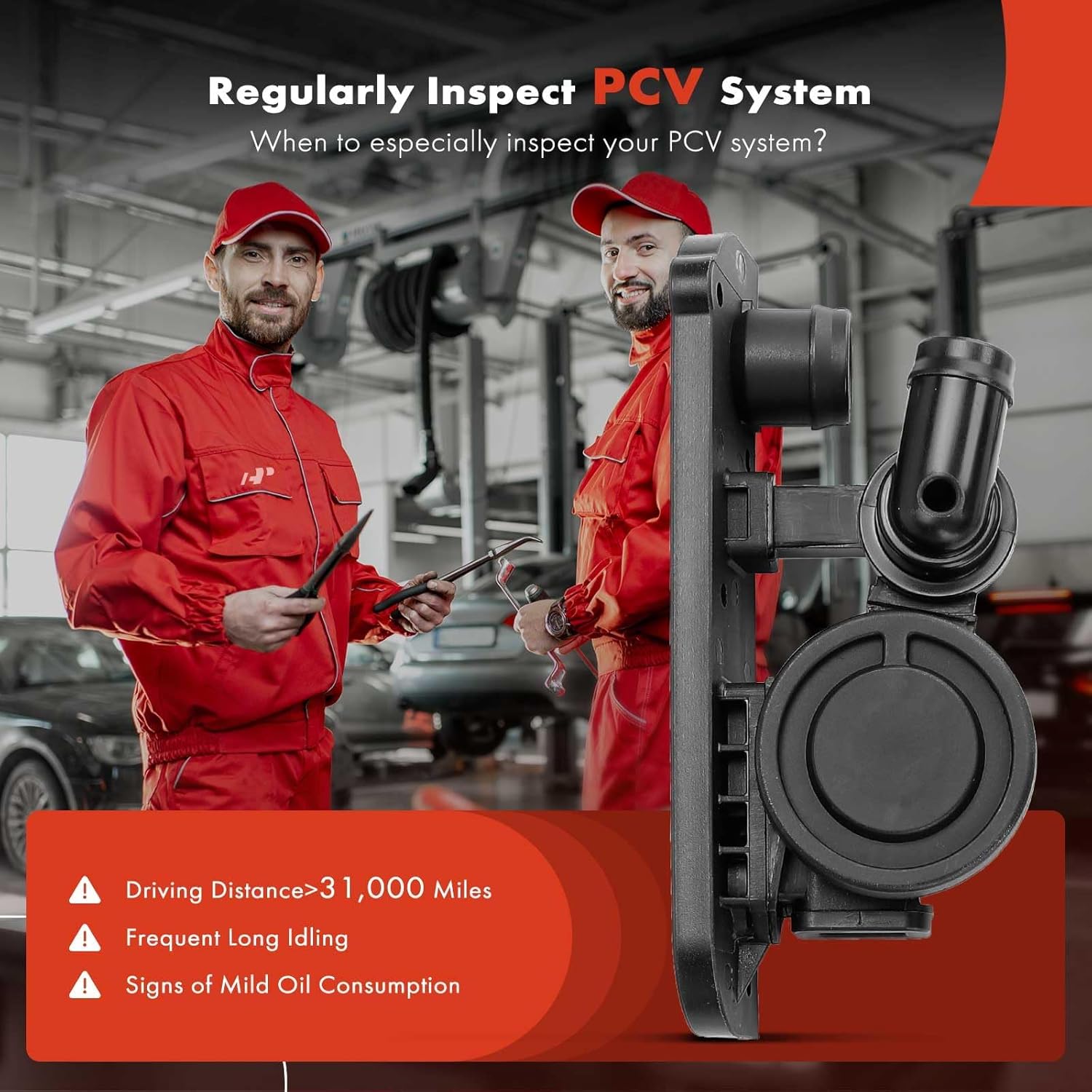 A-Premium With Check Valve PCV Crankcase Vent Valve Breather Hose w/Gasket Kit Compatible with VW Passat 2006, Golf R 2012-2013 & Audi A4 2005-2006/2008, A3 2006, A4 Quattro, 2.0L, Replace# 06F129101N