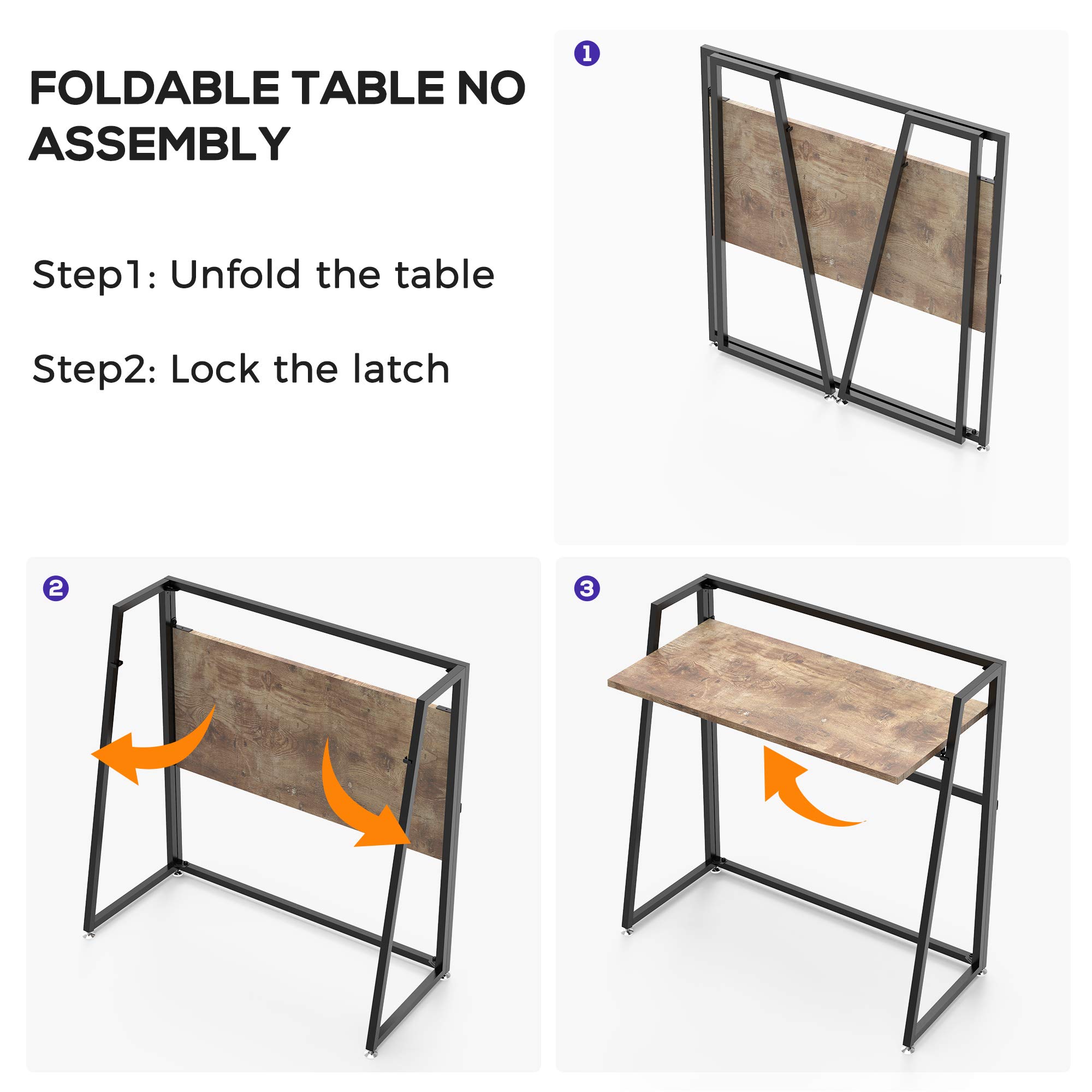 Buy EUREKA ERGONOMIC Modern Folding Computer Desk Teen Student Dorm