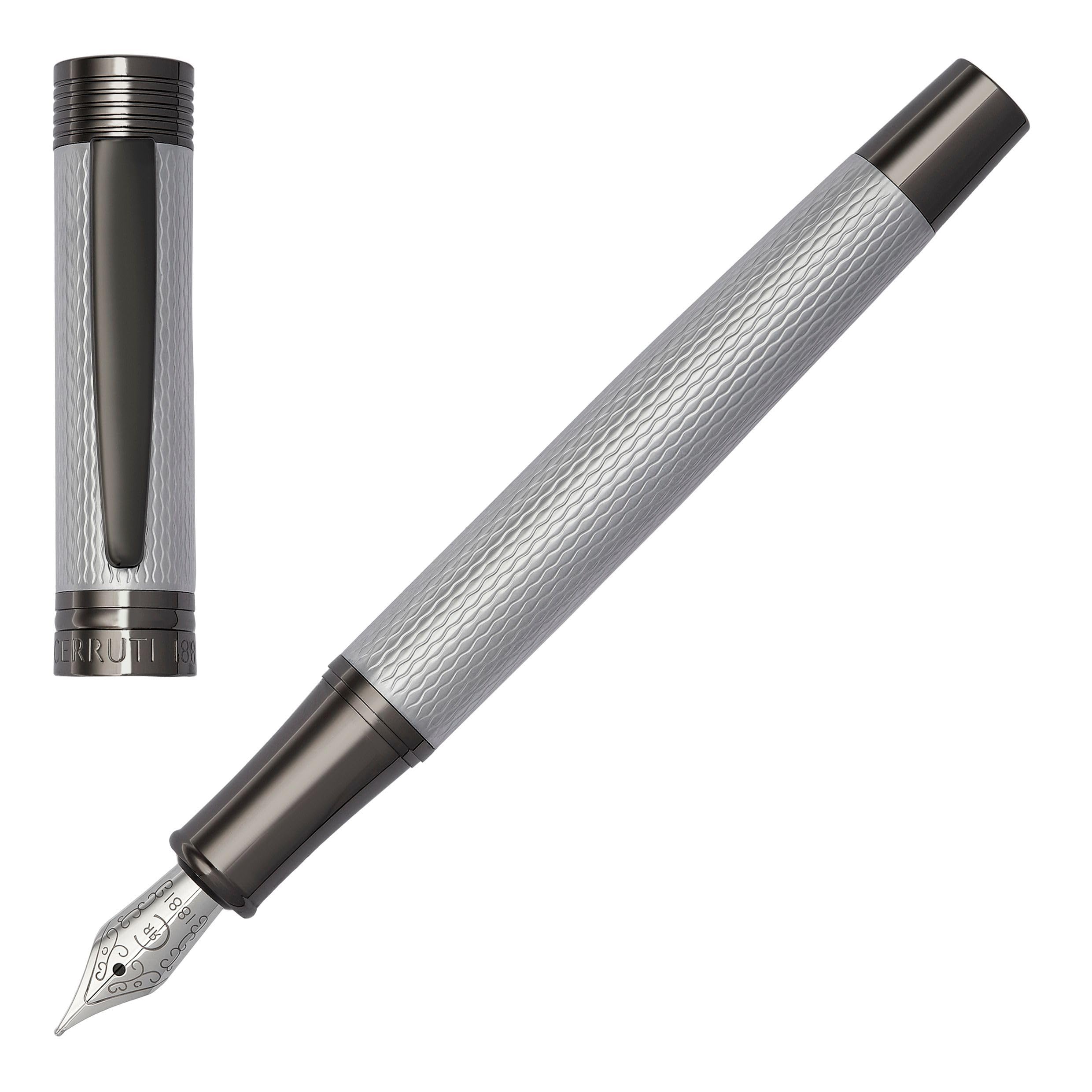 Cerruti 1881 Zoom Diamond Fountain Pen (Chrome)