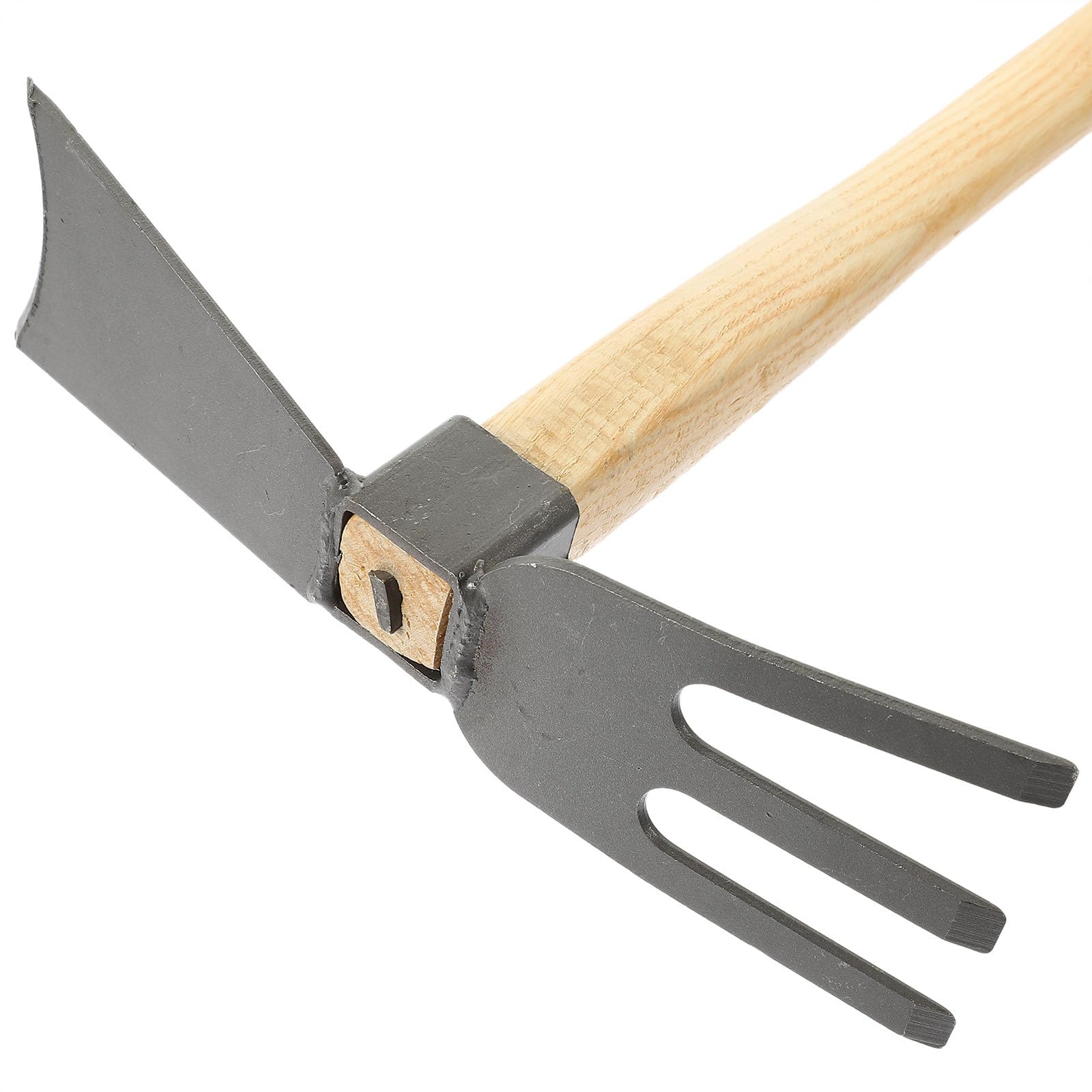 DOITOOL Set 2 Pezzi Attrezzi per Orto Piccola in Acciaio Manganese e Manico in Legno, Antiscivolo per Giardinaggio All'aperto