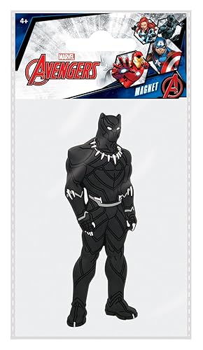 Miniatura 2 de Marvel Black Panther Avengers Soft Touch PVC Imán Personaje