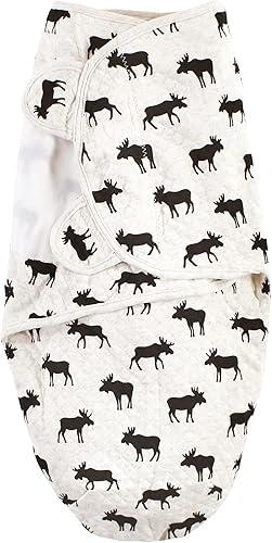 Miniatura 3 de Hudson Baby Envoltura de algodón acolchada unisex para bebé, paquete de 3