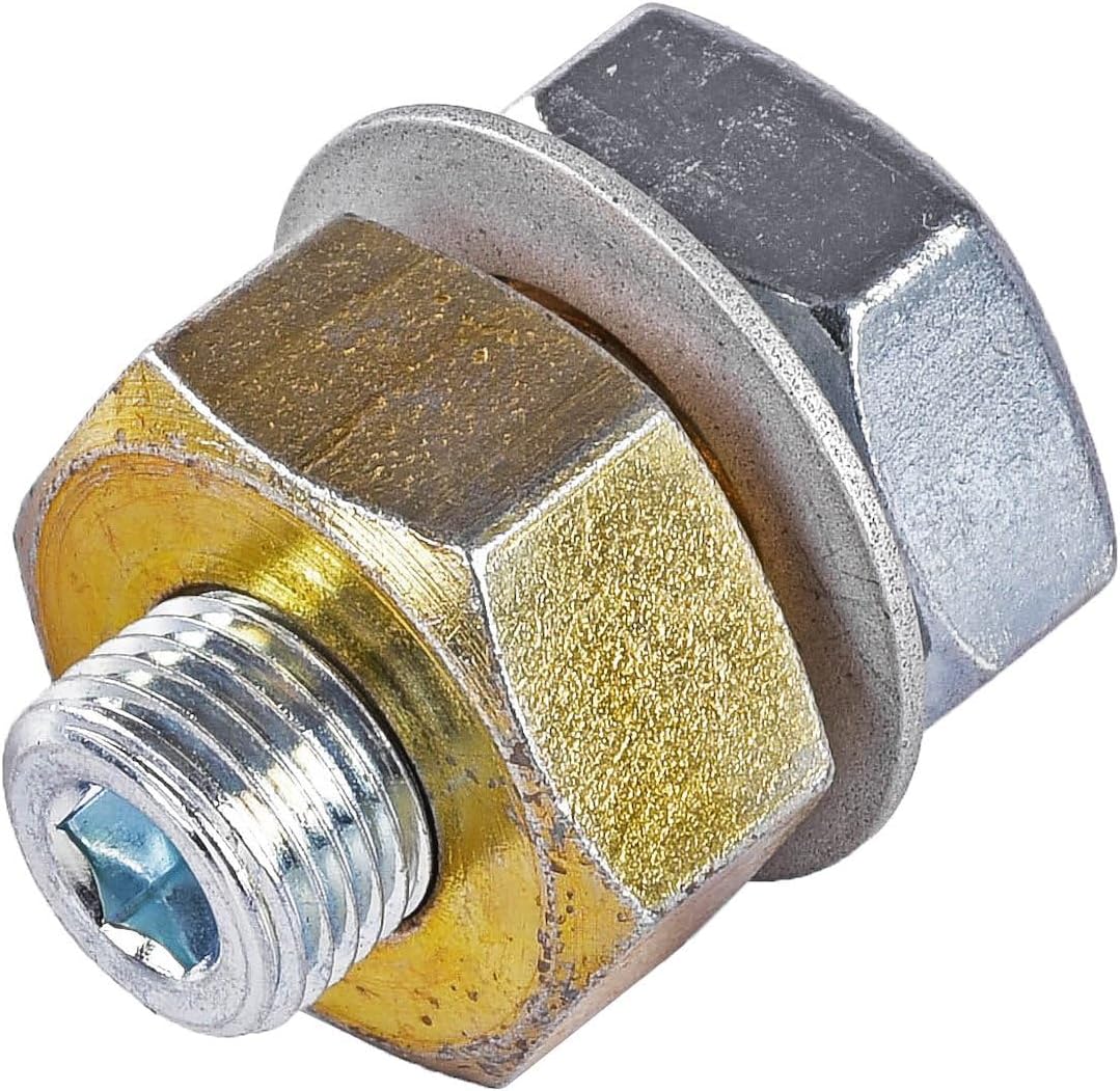 JEGS Transmission Pan Drain Plug | 1/2"-20 Male x 1/8" NPT Female | Made in USA