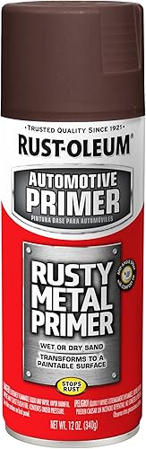 Rust-Oleum 249330 Pintura en aerosol para imprimación de metal oxidado automotriz, 12 onzas, marrón