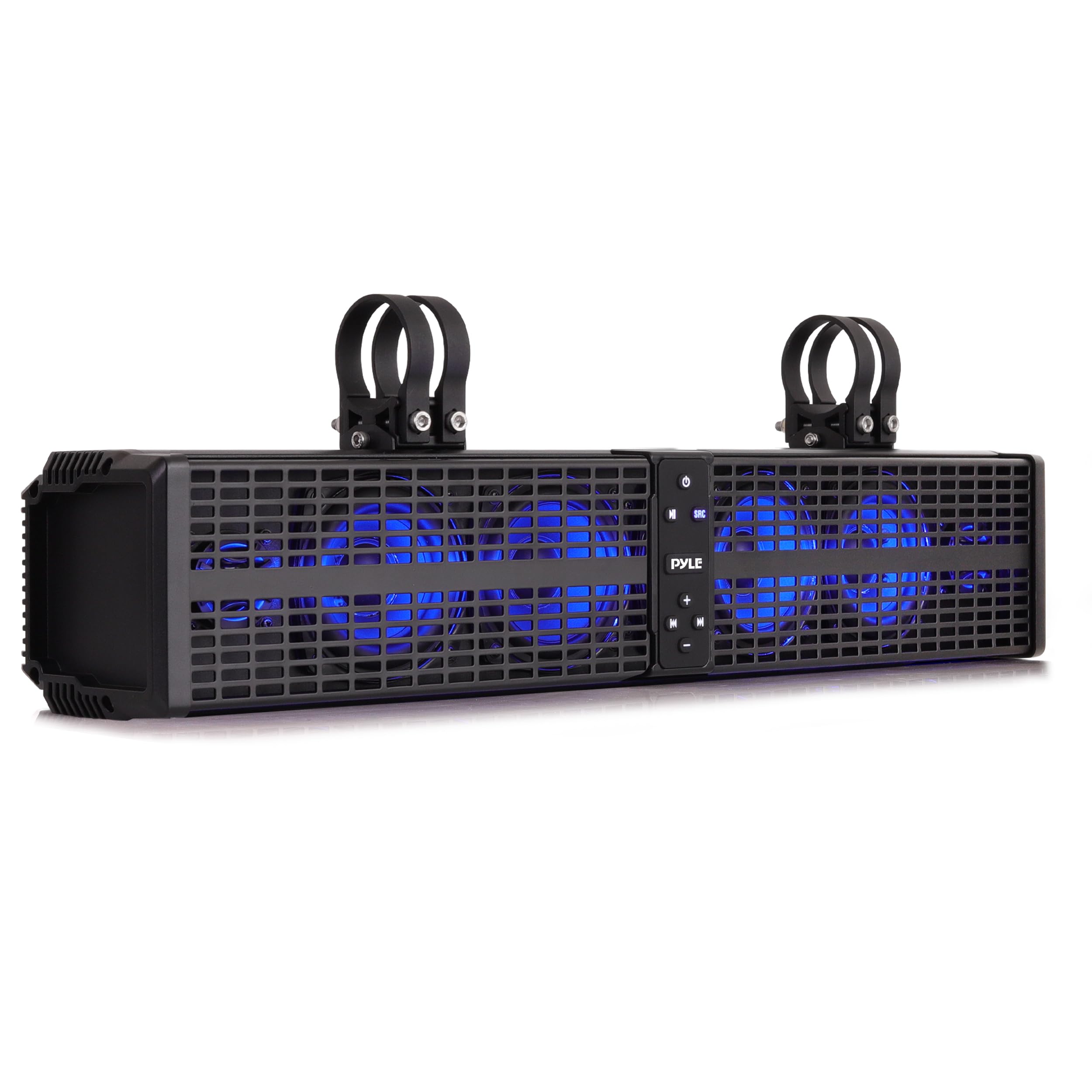 Pyle 24" Powered ATV/UTV Soundbar System - 40 Bluetooth Speakers with Built-in Amplifier, Waterproof and Weatherproof, Wireless BT Streaming and Auxiliary Input, LED Lights-image-42
