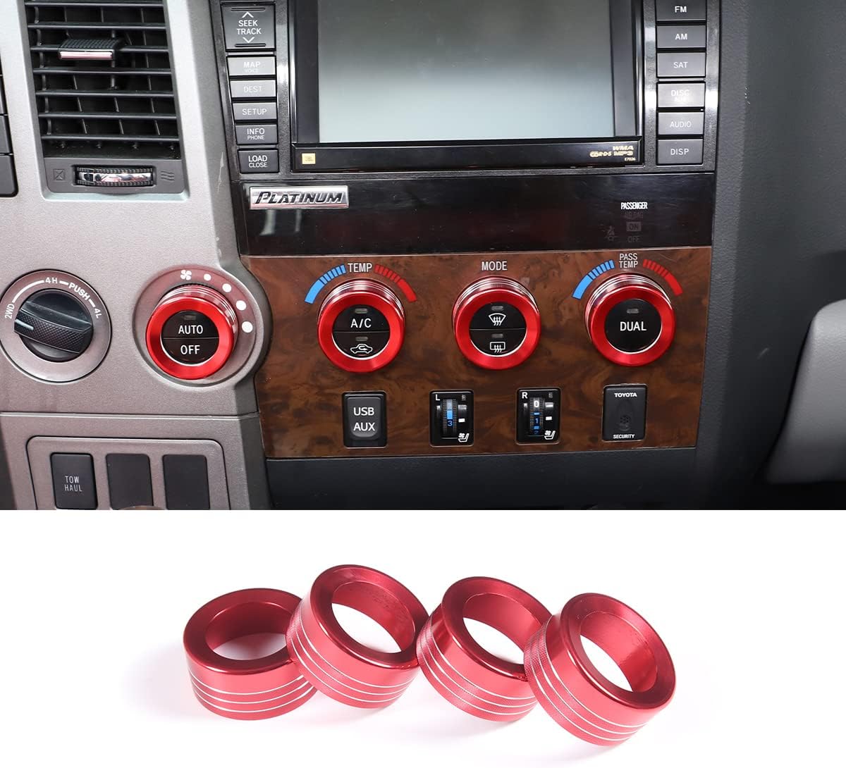 Car Centre Console Air Conditioner Switch Button Knob Cover