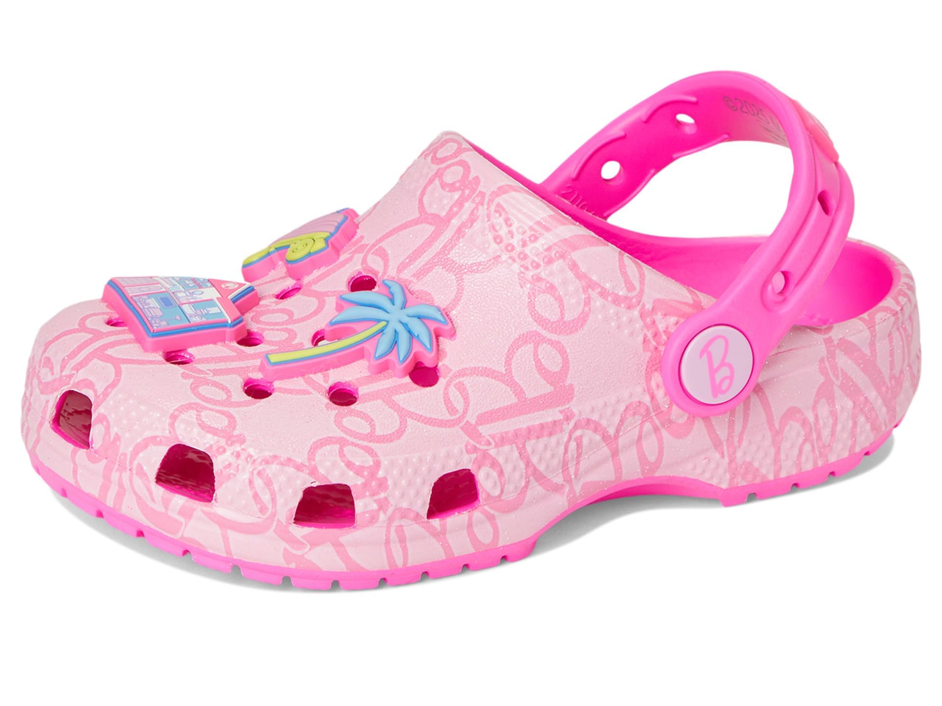 Crocs Mattel Pink Barbie Classic Clog T, Zoccoli Unisex - Bambini e Ragazzi
