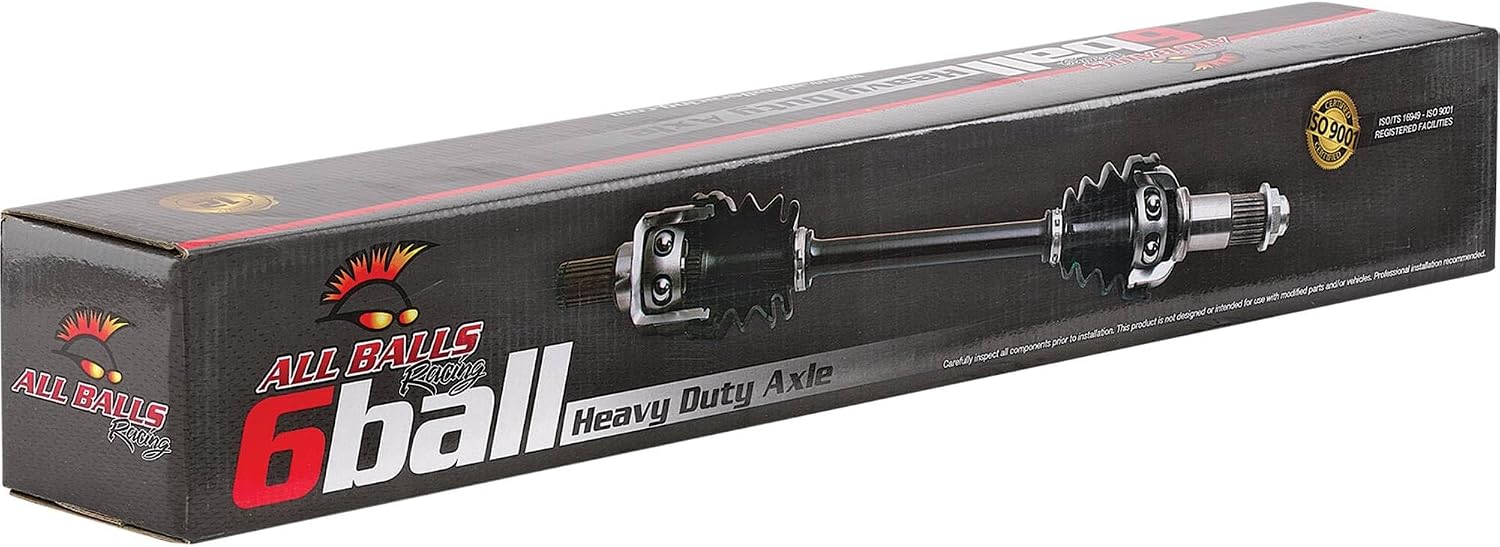 All Balls Racing AB6-HO-8-375 6-Ball Heavy Duty Axle Compatible With/Replacement For Honda TRX 420 FA Solid Axle, TRX 420 FE, TRX 420 FM 2020-2021