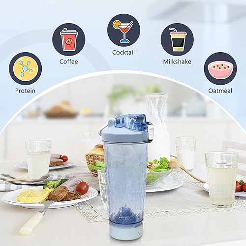 Miniatura 2 de Botella mezcladora eléctrica, botellas mezcladoras eléctricas, botellas agitadoras para mezclas de proteínas, botella mezcladora de proteínas