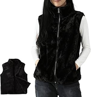 [Vmiutyer LLOP] ボアベスト レディース もこもこ スタンドカラー ジップアップ フリース ノースリーブ アウター 重ね着 暖かい ゆったり カジュアル 防寒着 お出かけ 部屋着 秋 冬