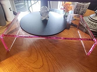 Amazon.com: NovaMode Acrylic Monitor Stand – Ergonomic Desktop ...