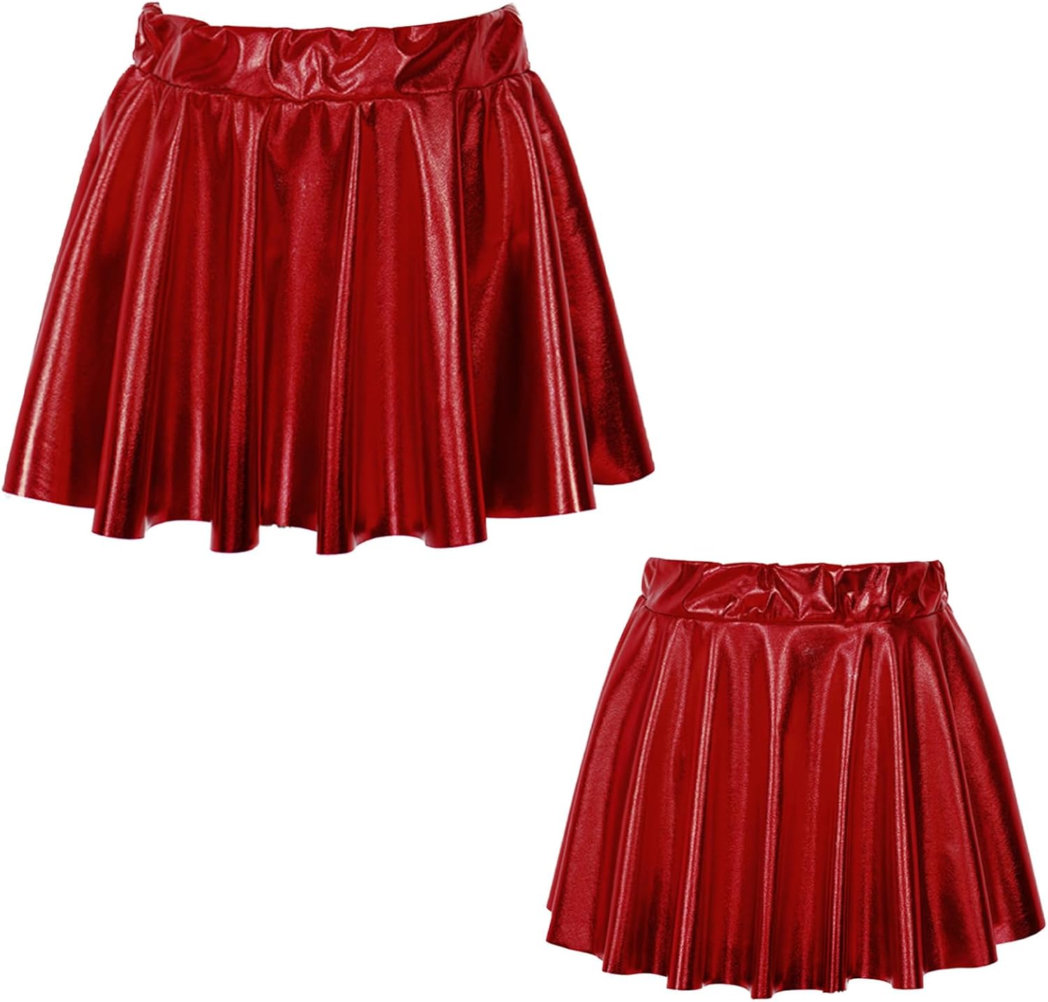 Loyan Kids Girls School Pleated Mini Skater Skirt Athletic Dancewear Flared Tennis Dance Skirts