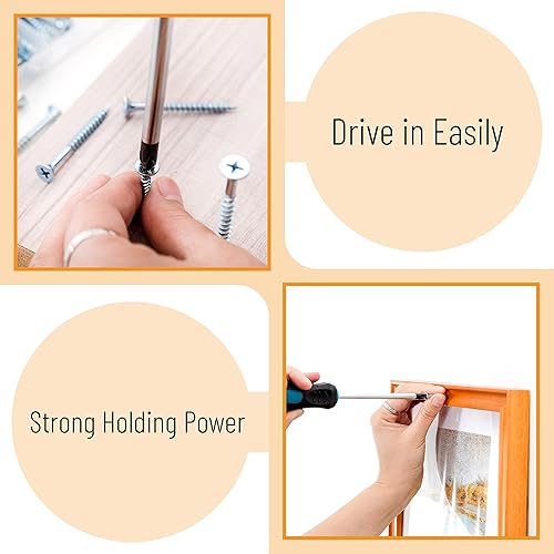 Miniatura 3 de Mr Pen - Kit surtido de tornillos de madera 152 piezas puntas Phillips tornillos de madera tornillos varios tornillos juego de tornillos tornillos