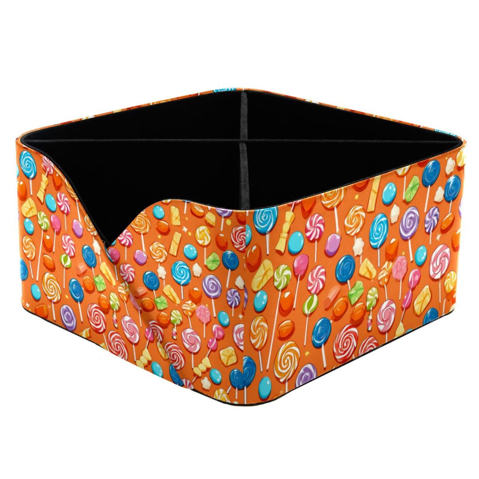 Porte-stylo pour papeterie et cosmétiques avec organiseur rectangulaire orange