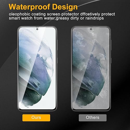 Miniatura 7 de Nixinioo Paquete de 3 protectores de pantalla de privacidad para Samsung Galaxy S21 5G con 3 protectores de lente de cámara, vidrio templado