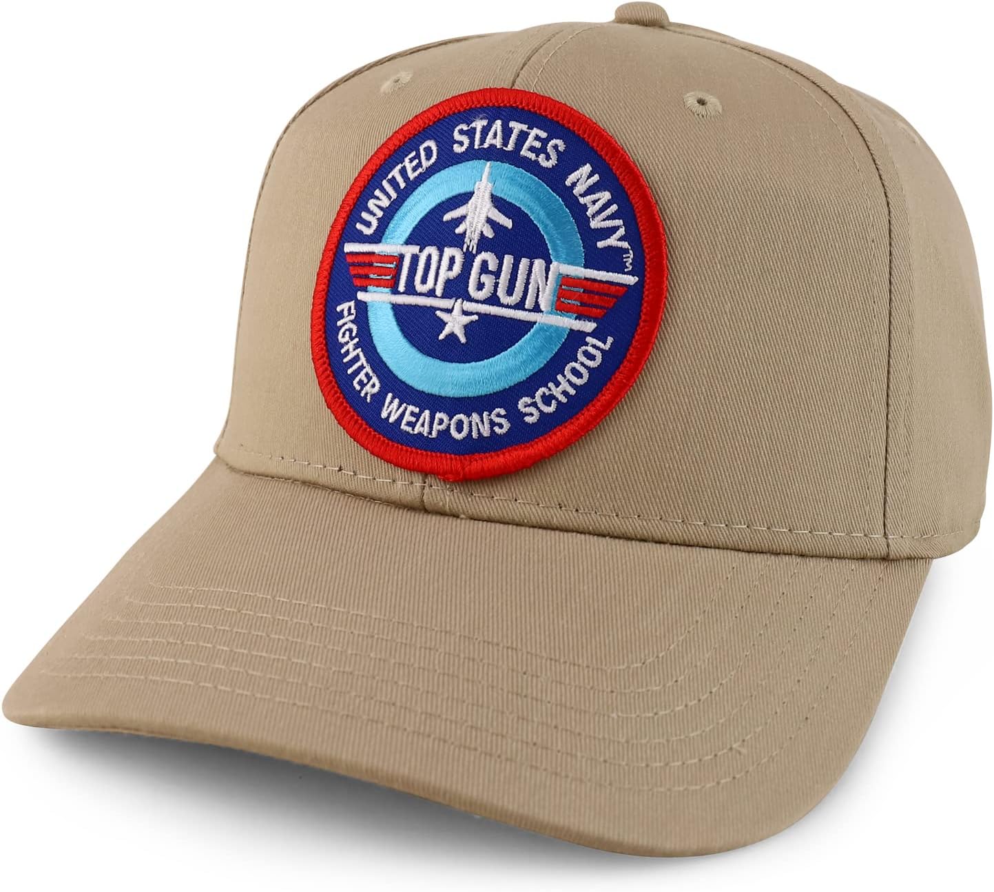 Armycrew XXL Oversized US Navy TOPGUN Patch Structured Baseball Cap