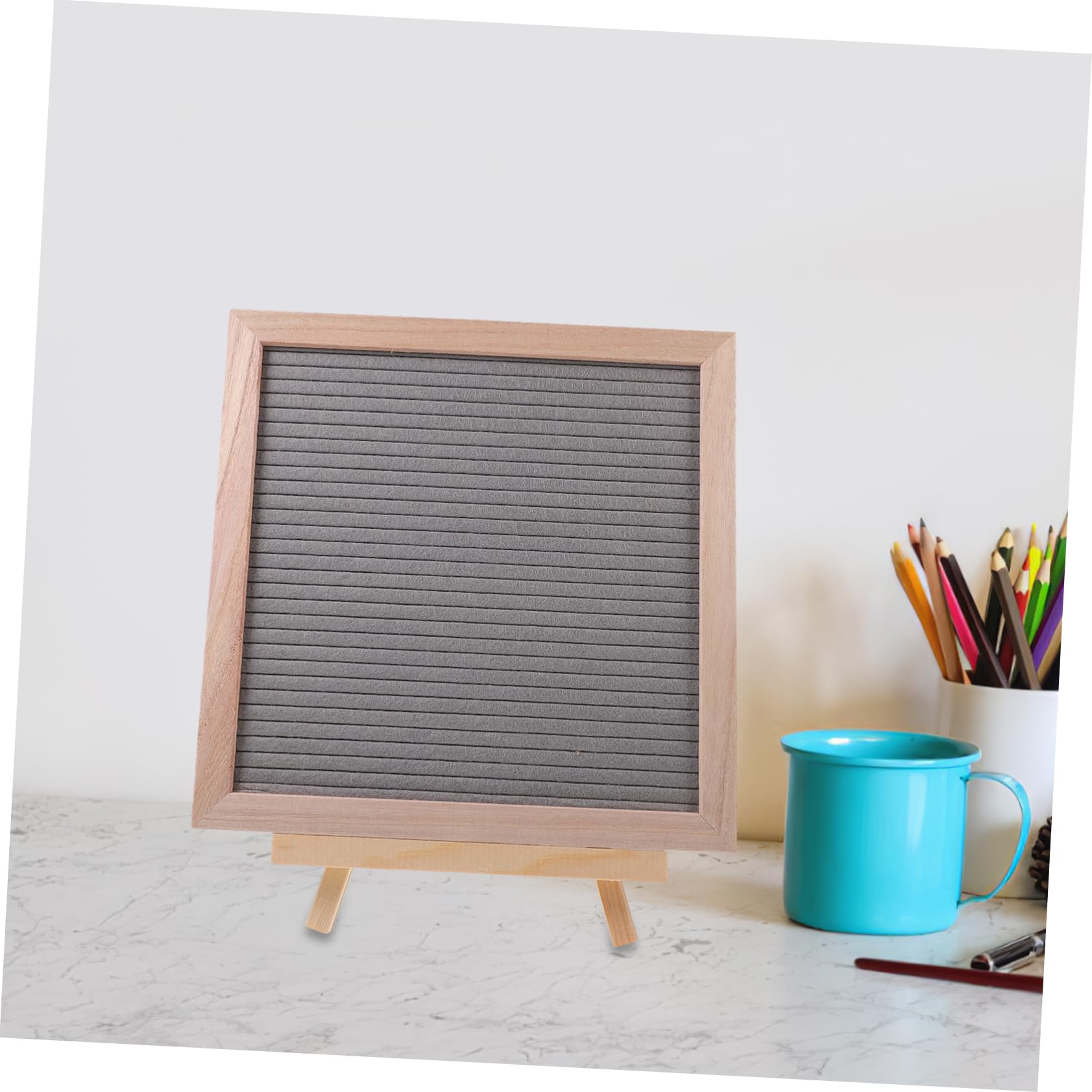 ABOOFAN Tableau à Lettres Feutre avec Cadre Panneau Mémos Diy pour Décoration de Bureau et Messages à pour et Créativité