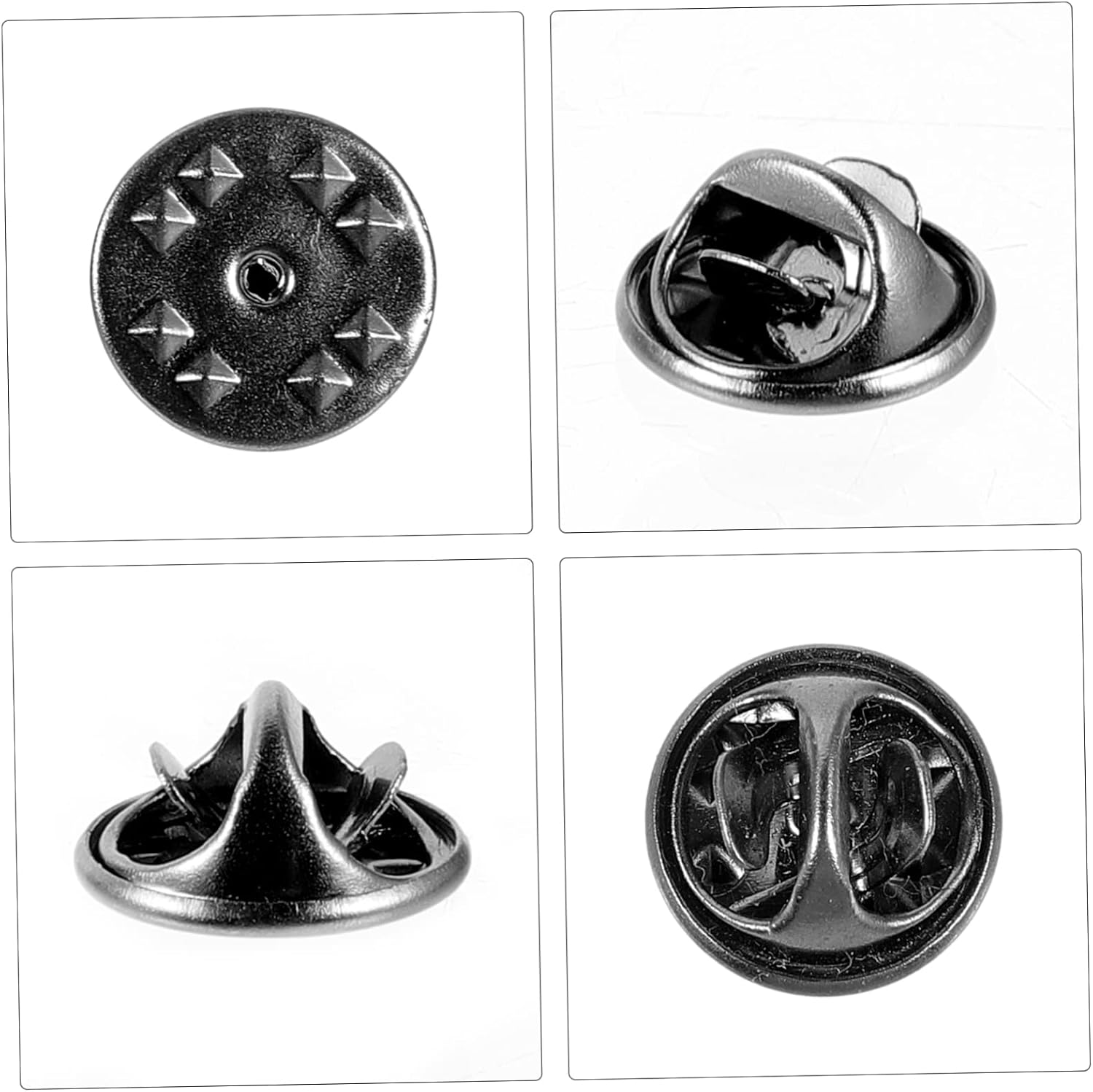 Housoutil 5sets 100pcs Butterfly Clutch Pin Backs for Brooches Easy to Use Replacement Craft Badges Holder for DIY Jewelry Making and Lapel Pins 100pcs*5