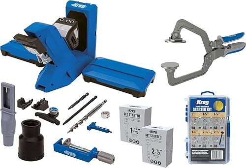 KPHJ720PRO con kit de arranque de tornillos y abrazadera (KPHJ720PRO + SK04 + KHC3) - Plantilla de orificio de bolsillo 720PRO con abrazadera y