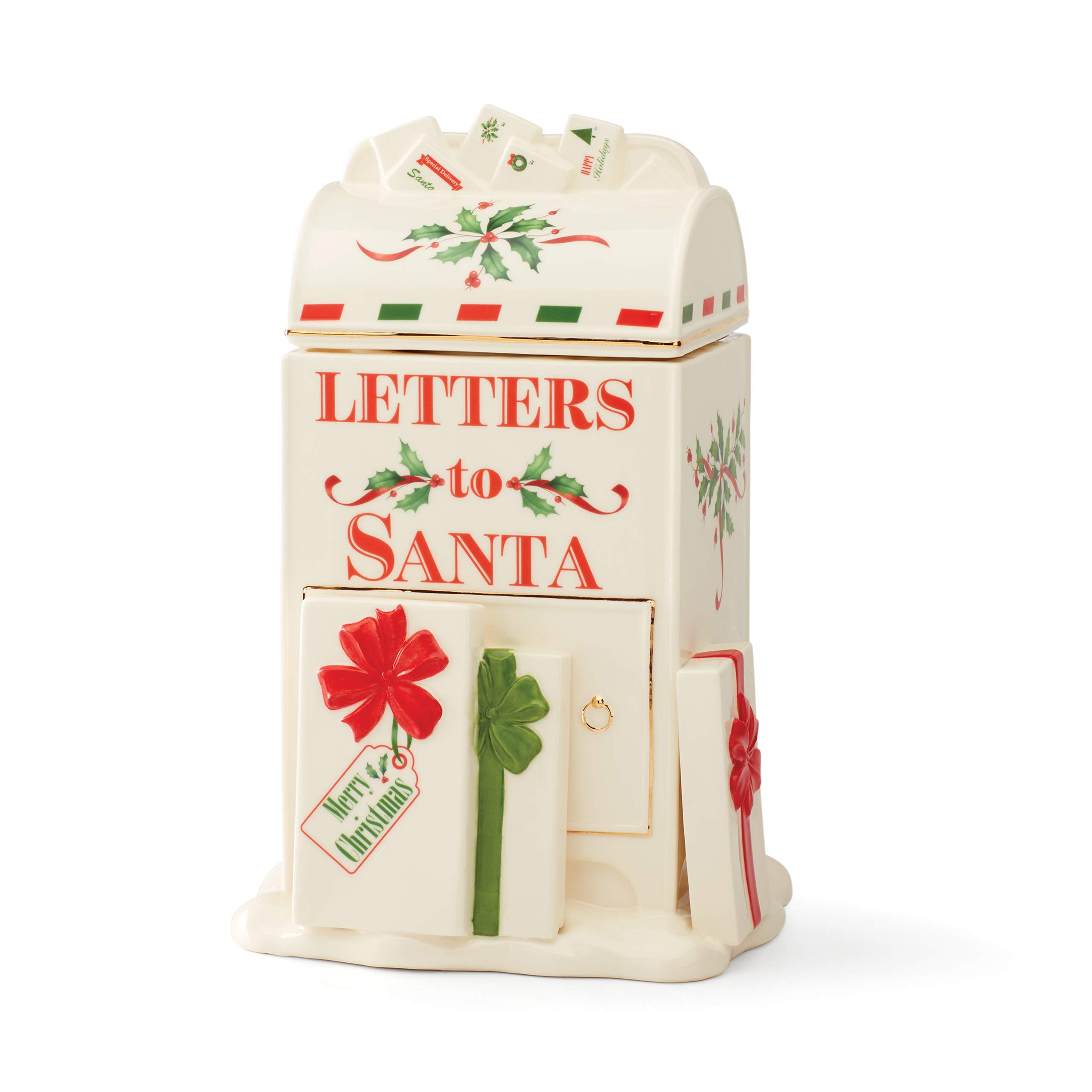 Amazon.com: Lenox 890769 Santa'S Mailbox Cookie Jar: Home & Kitchen