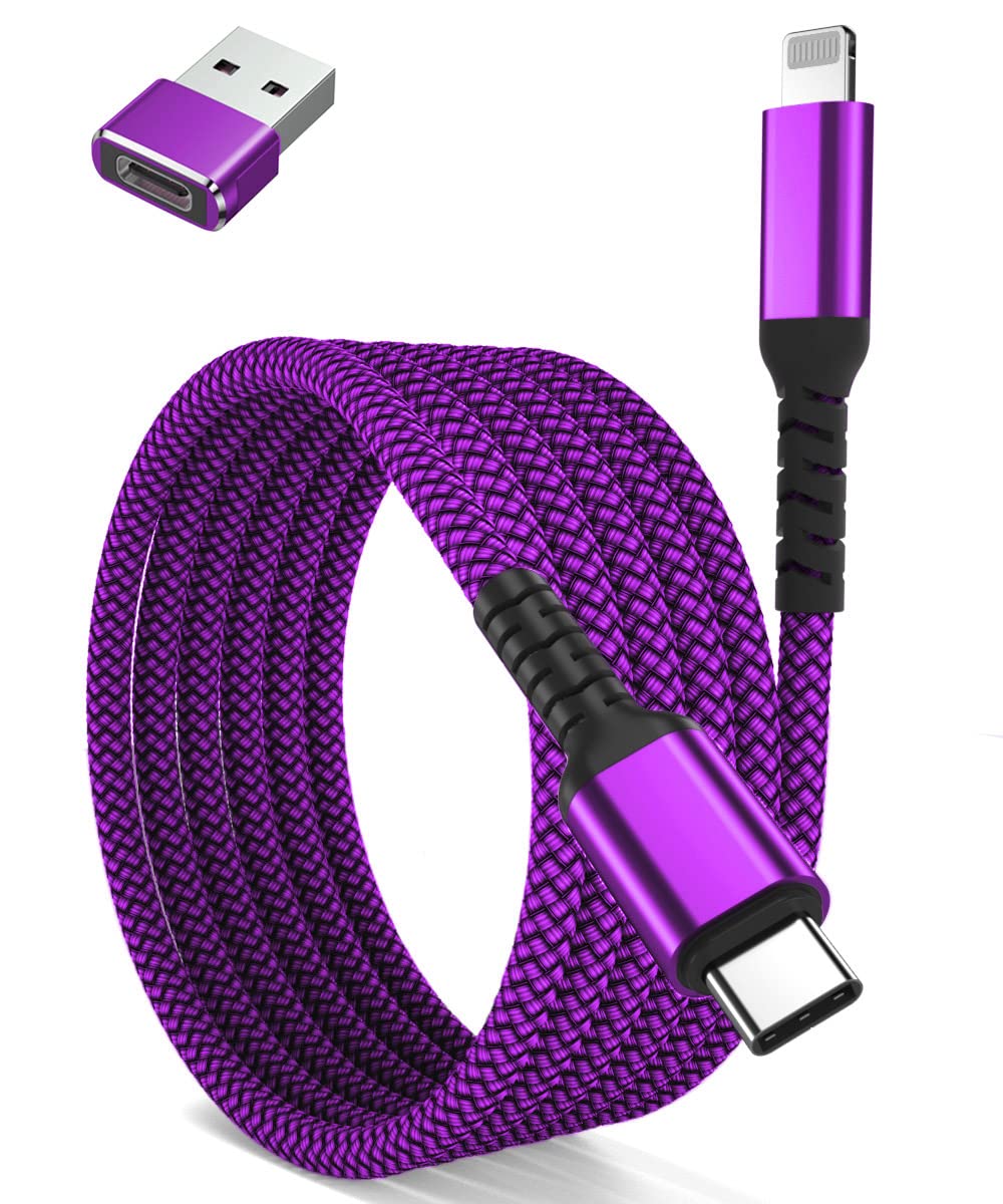 Buy BASESAILOR USB C to Lightning Charger Cable 3M with USB Adapter