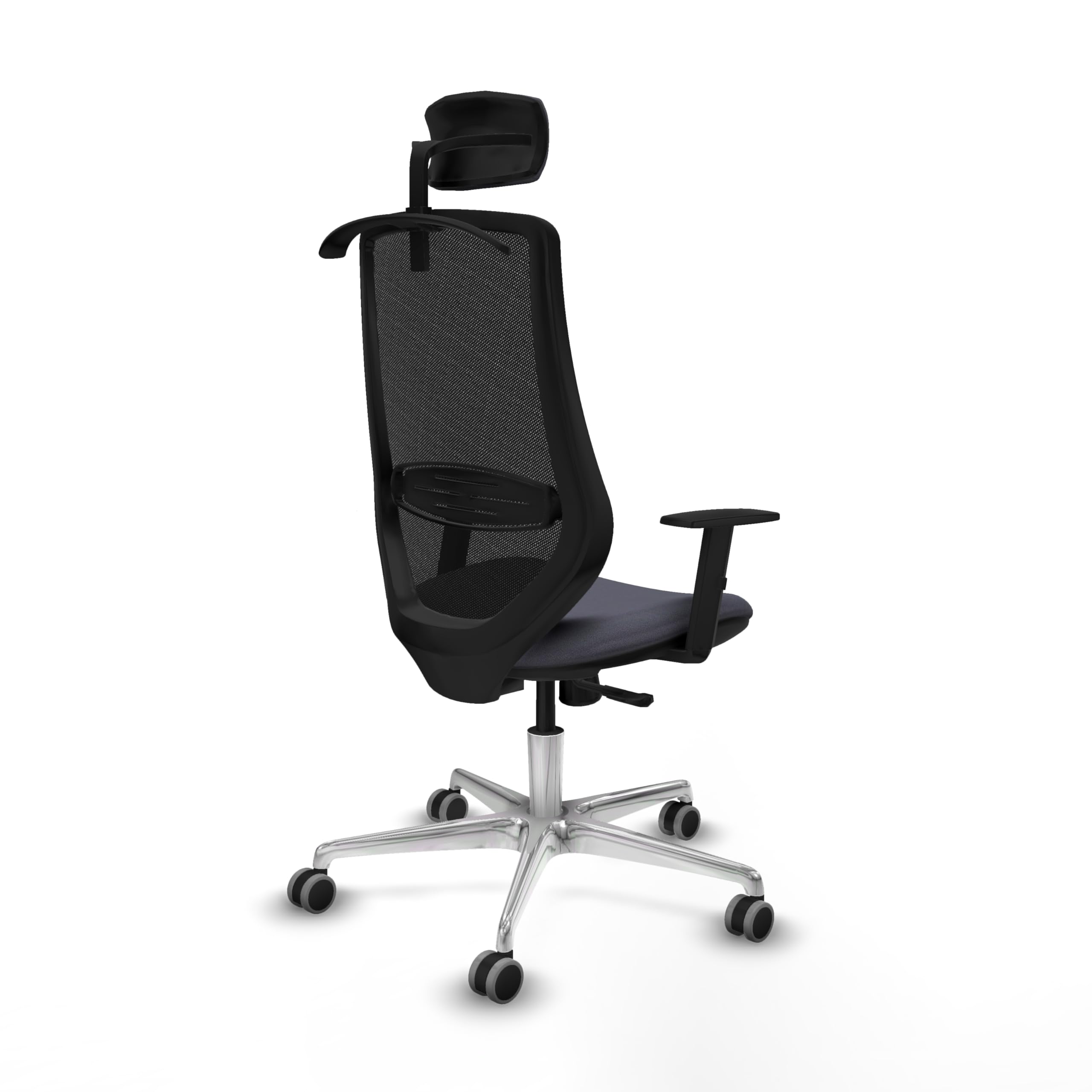 Piqueras y Crespo Silla Mardos: Ergonomía y Soporte Lumbar Ajustable para 8 Horas de Uso, con Respaldo Fijo y Ruedas de Silicona