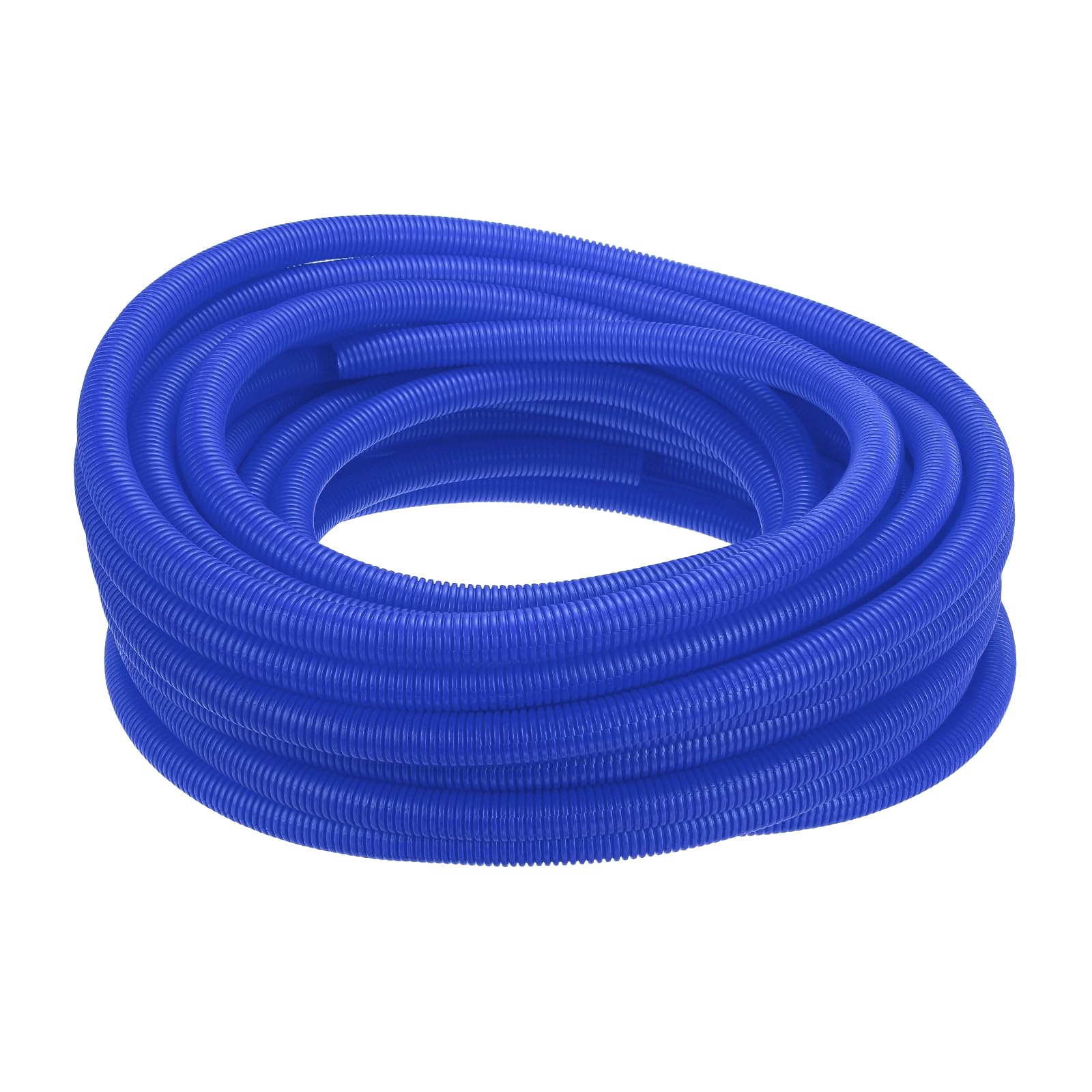 sourcing map Split Wire Loom Tubing 1"(23mm) ID 100FT(30m) Wire Loom Tubing Heat & Cold Resistant -40F to 257F Plastic Flexible Conduit Cord Protector for Electrical Wires Cable, Blue