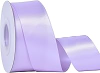 Vista 210 de YAMA Cinta de satén de doble cara, 7/8 pulgadas, 25 yardas para envolver regalos, color rosa