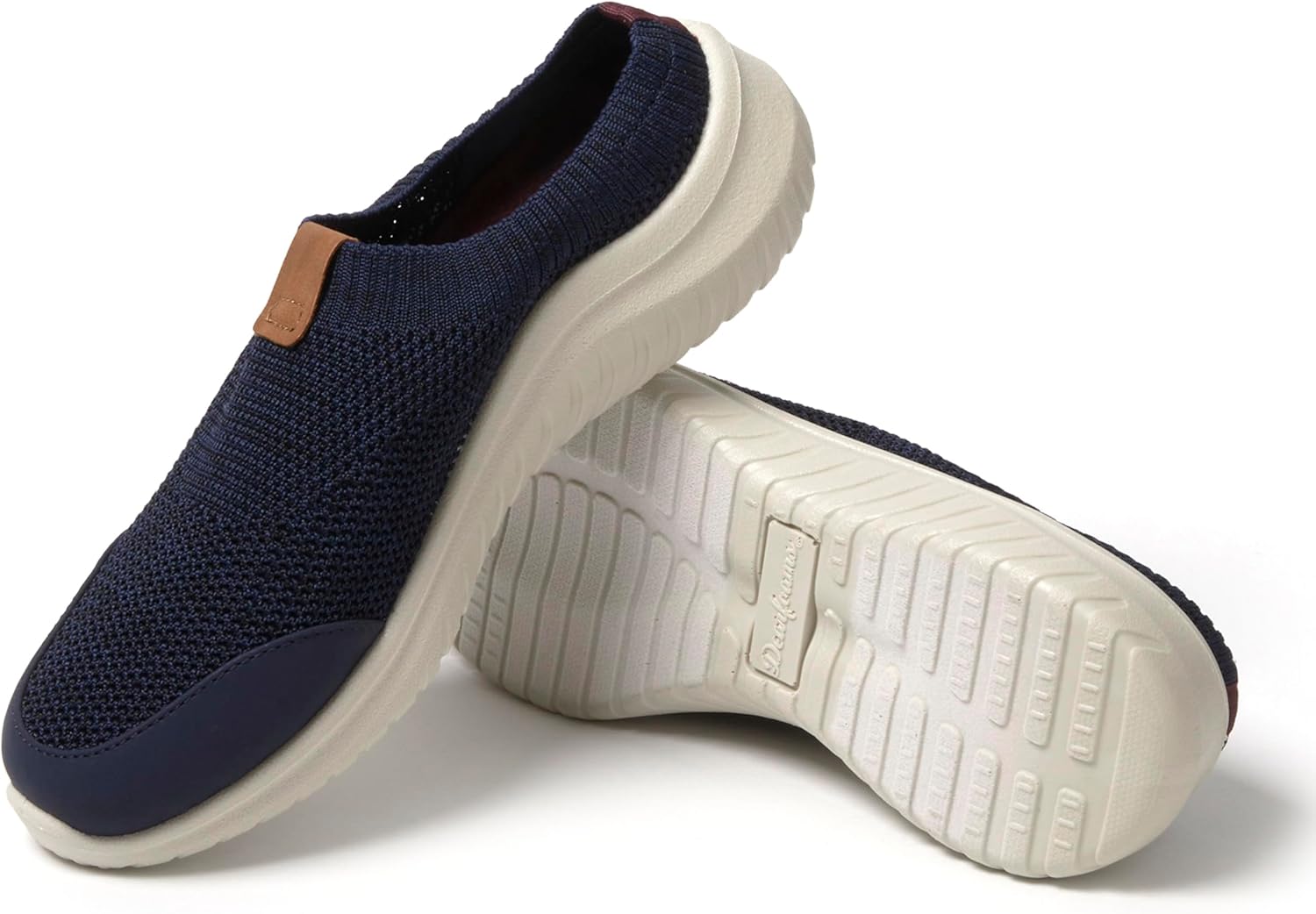 Dearfoams Women's Women's Lightweight Breathable Gracie Sneaker with Arch Support Machine Washable Shoes
