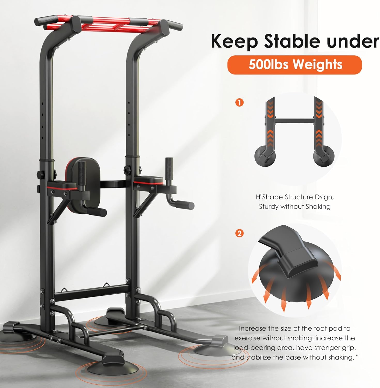 SogesPower Power Tower プルアップバーステーション 高さ調節可能