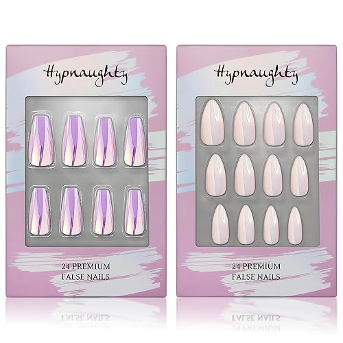 Hypnaughty Press On Nails - Party Star Coffin & Light