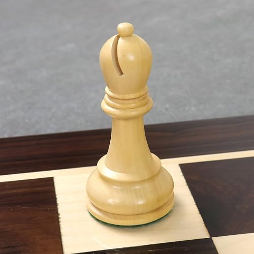 Miniatura 9 de Royal Chess Mall - Juego de piezas de ajedrez Leningrad Staunton  Palisandro y boj  4 pulgadas King