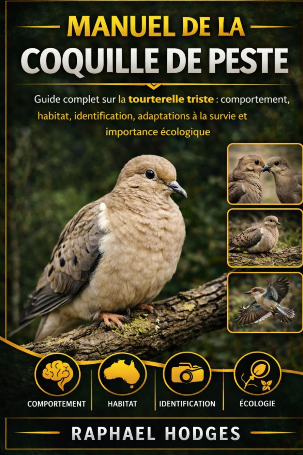 MANUEL DE LA COQUILLE DE PESTE: Guide complet sur la tourterelle triste : comportement, habitat, identification, adaptations à la survie et importance écologique
