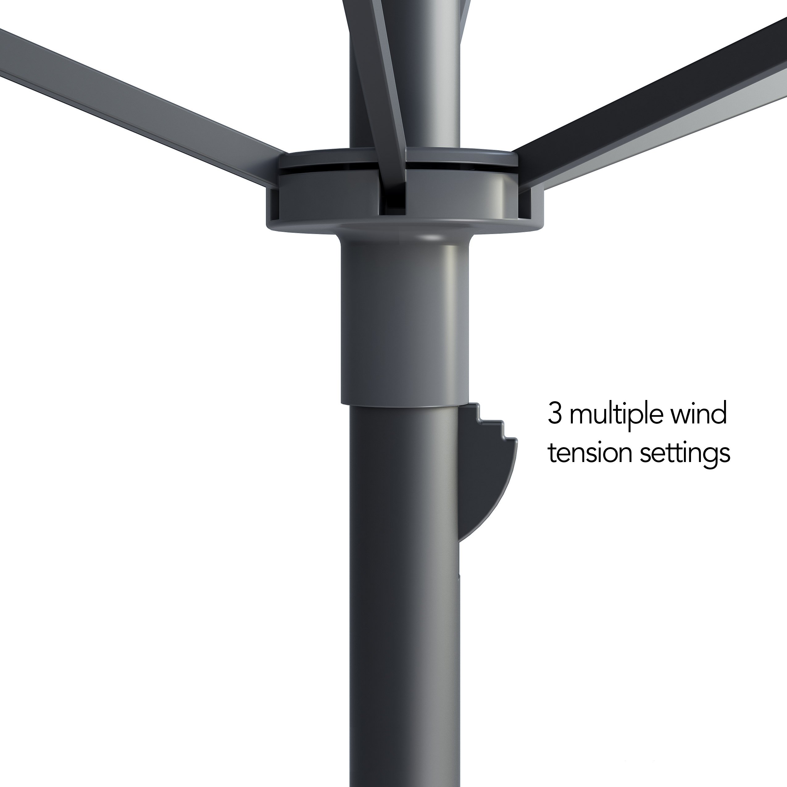 CorLiving UV and Wind Resistant 7.5' Beach or Patio Umbrella in White