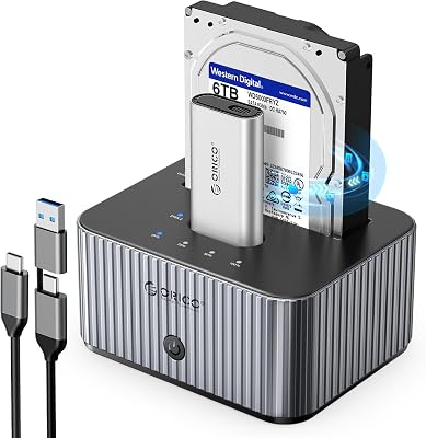 💎 76% MEGA DEAL! ORICO 10Gbps Station d’accueil pour Disque Dur SATA 2,5″/3,5″ Pouces et M.2 NVMe SSD avec clonage Hors Ligne, avec Boîtier à Dissipateur Thermique en Aluminium (IT28E-C)