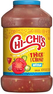 CHI-CHI’S Thick & Chunky Medium Salsa, 60 oz Jar - Authentic Mexican Flavor with Jalapeño Heat