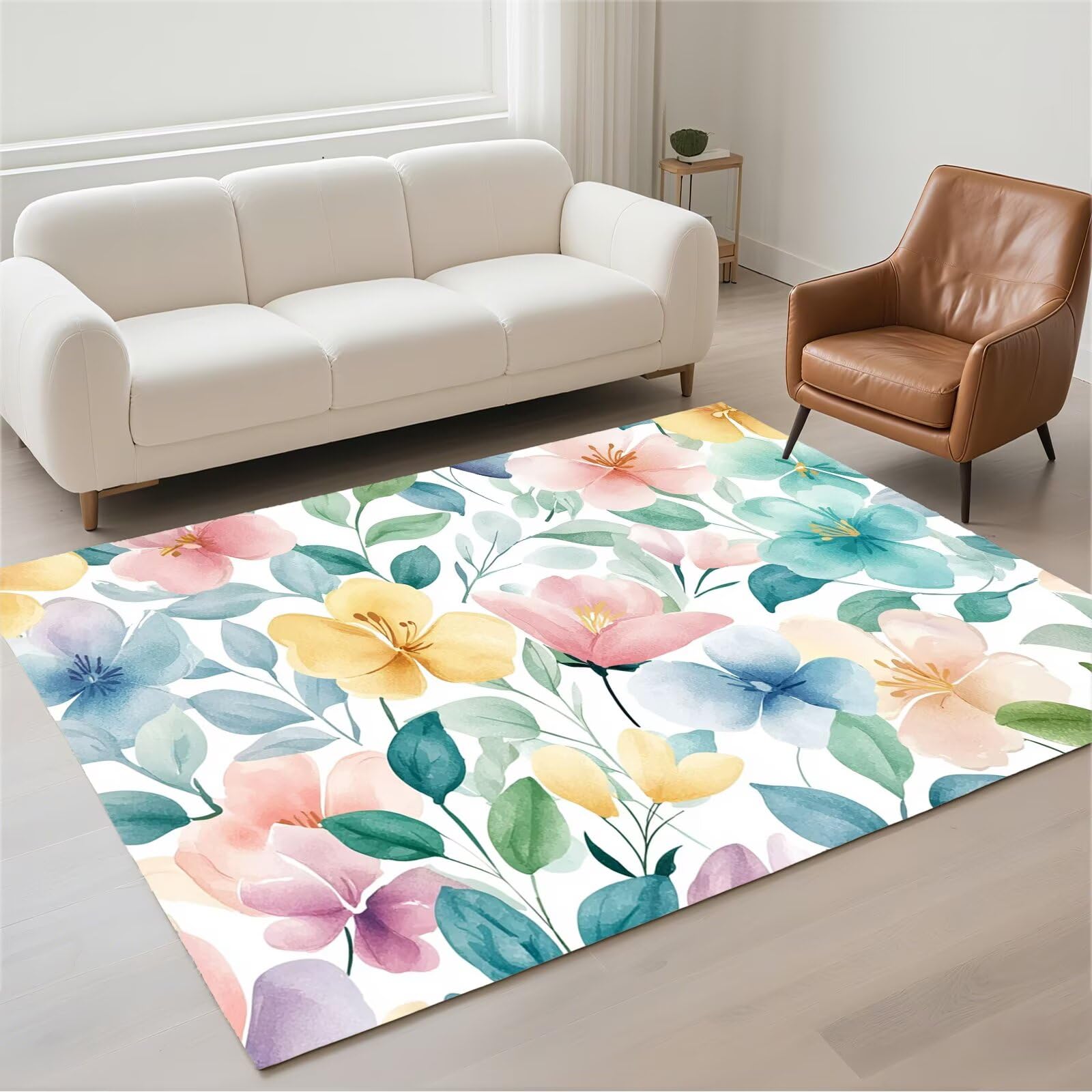 Tapis salon imperméable et lavable 160x230 antidérapant moderne