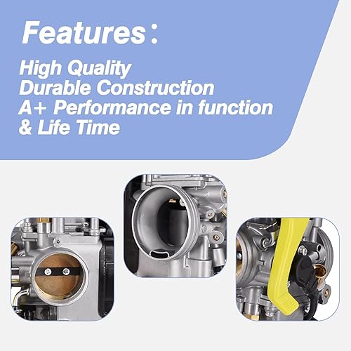 Miniatura 4 de Carburador para Honda TRX450R TRX 450R 2004 2005 El ensamblaje de carburador reemplaza a 16100-HP1-673