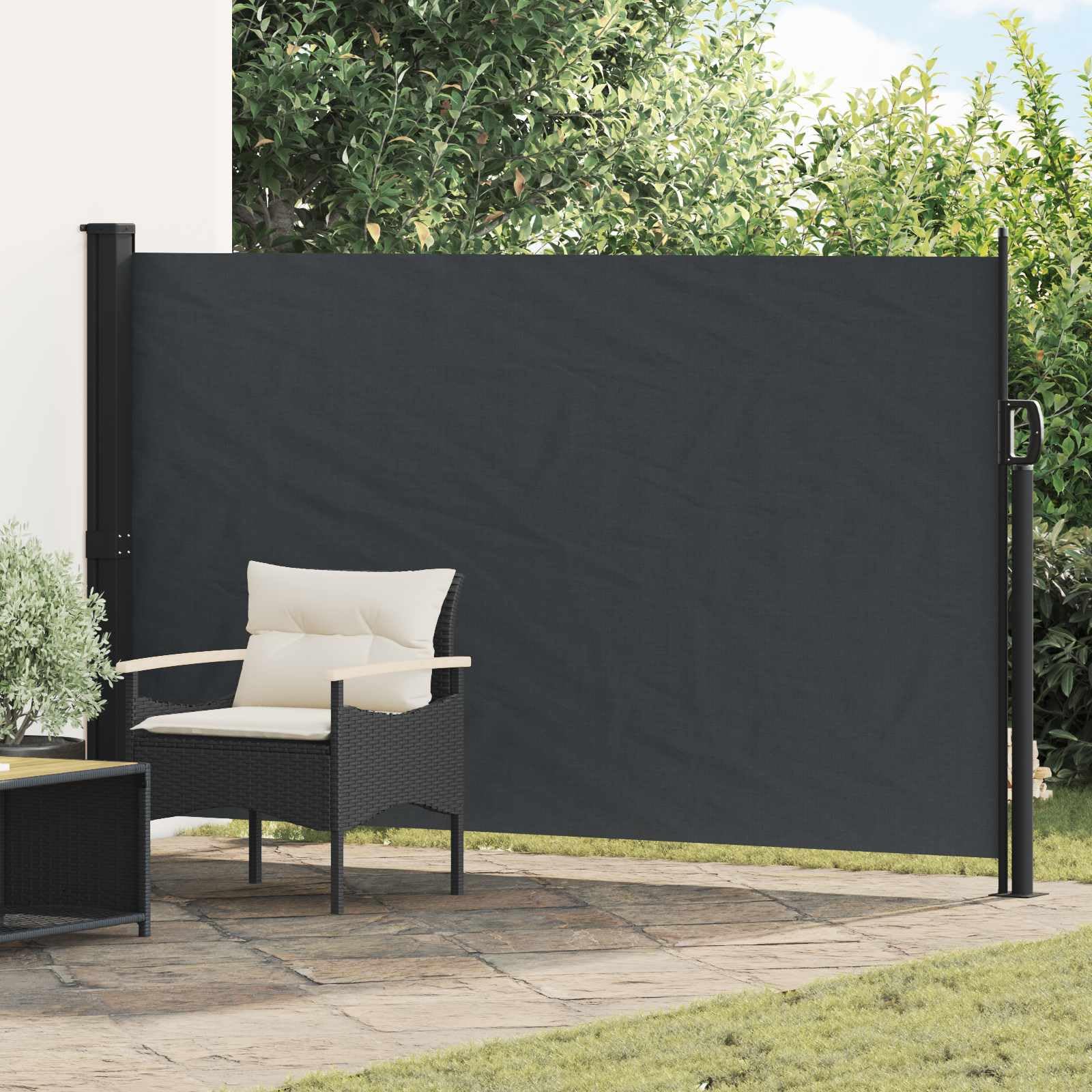Store latéral imperméable et coupe-vent pour isoler la terrasse