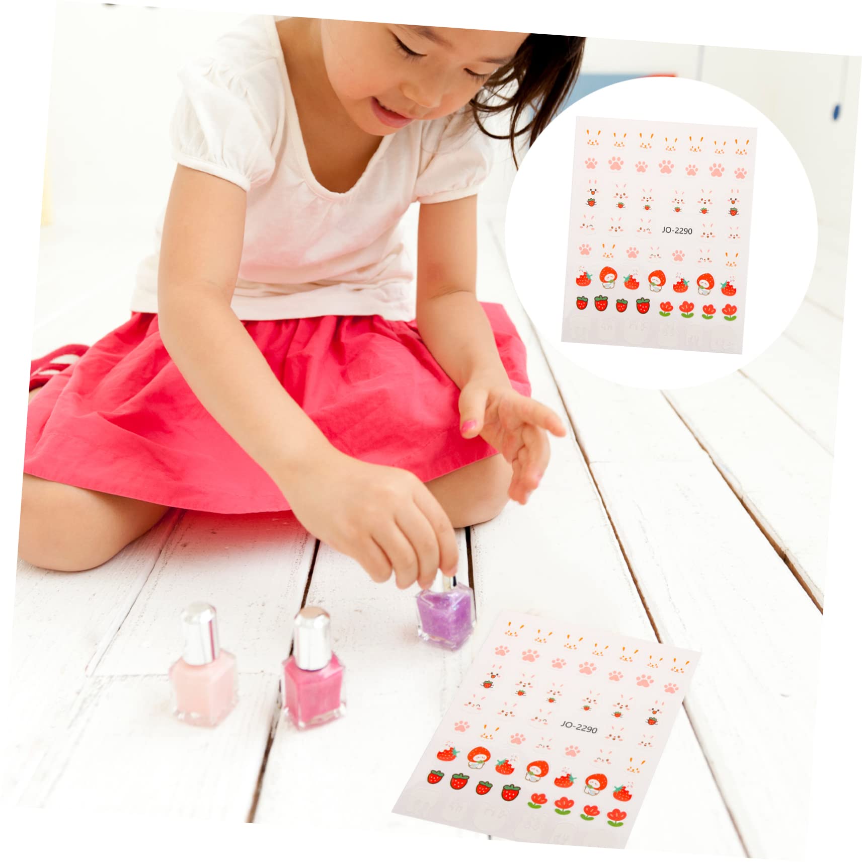 Healvian 4 Set Di Adesivi Per Nail Art Decalcomanie Per Unghie Da Donna Decalcomanie Per Unghie A Forma Di Coniglietto Per Decorazioni Natalizie 10 Fogli*4