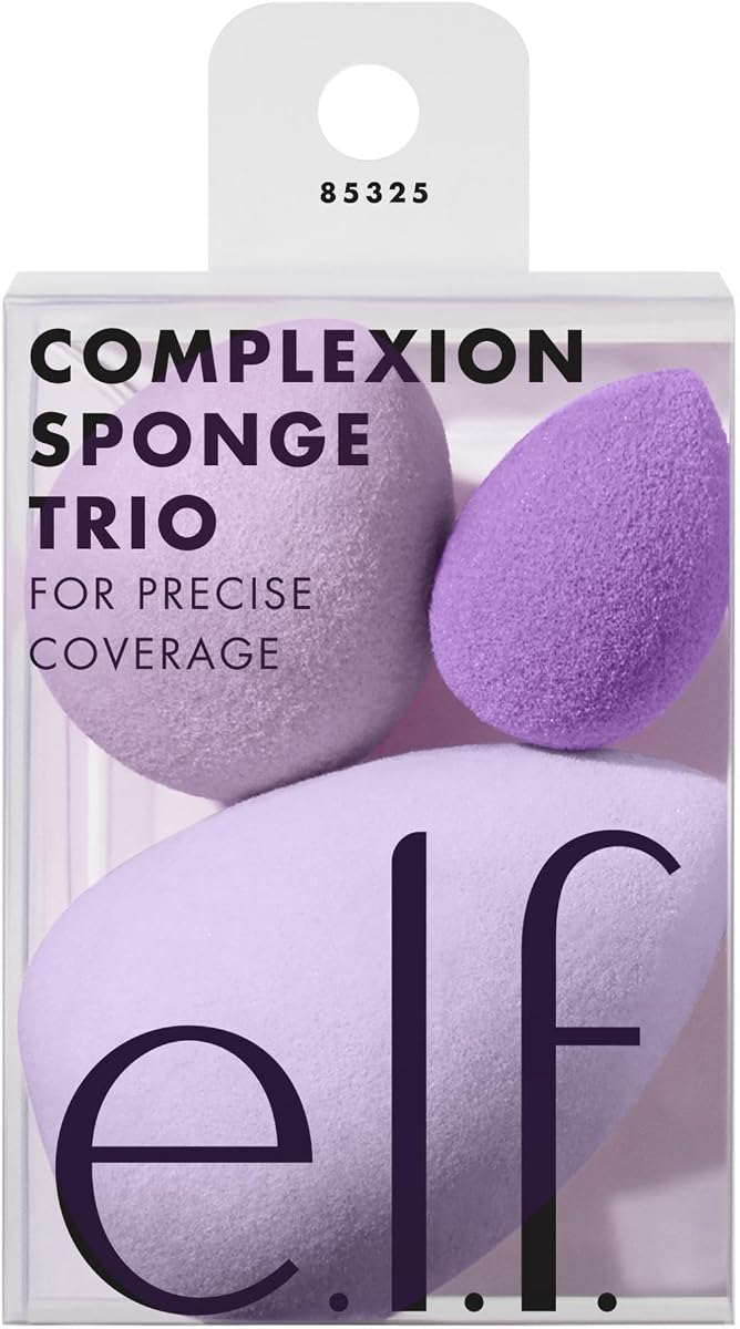 Trío de esponjas para el cutis, juego de esponjas de maquillaje multiusos suaves de 3 tamaños para una aplicación versátil, sin látex, veganas y sin crueldad
