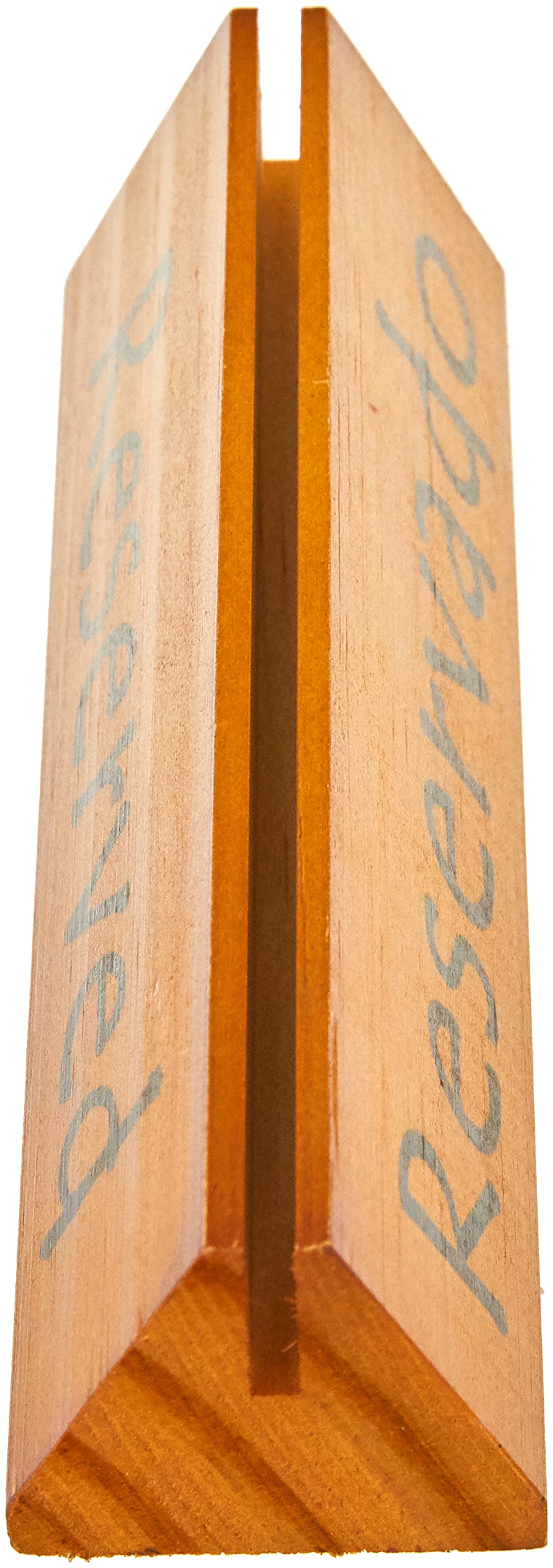 García de Pou Letreros de Mesa Reservado/Reserved, Madera, Natural, 15 x 4.4 x 4.4 cm, 10 Unidades