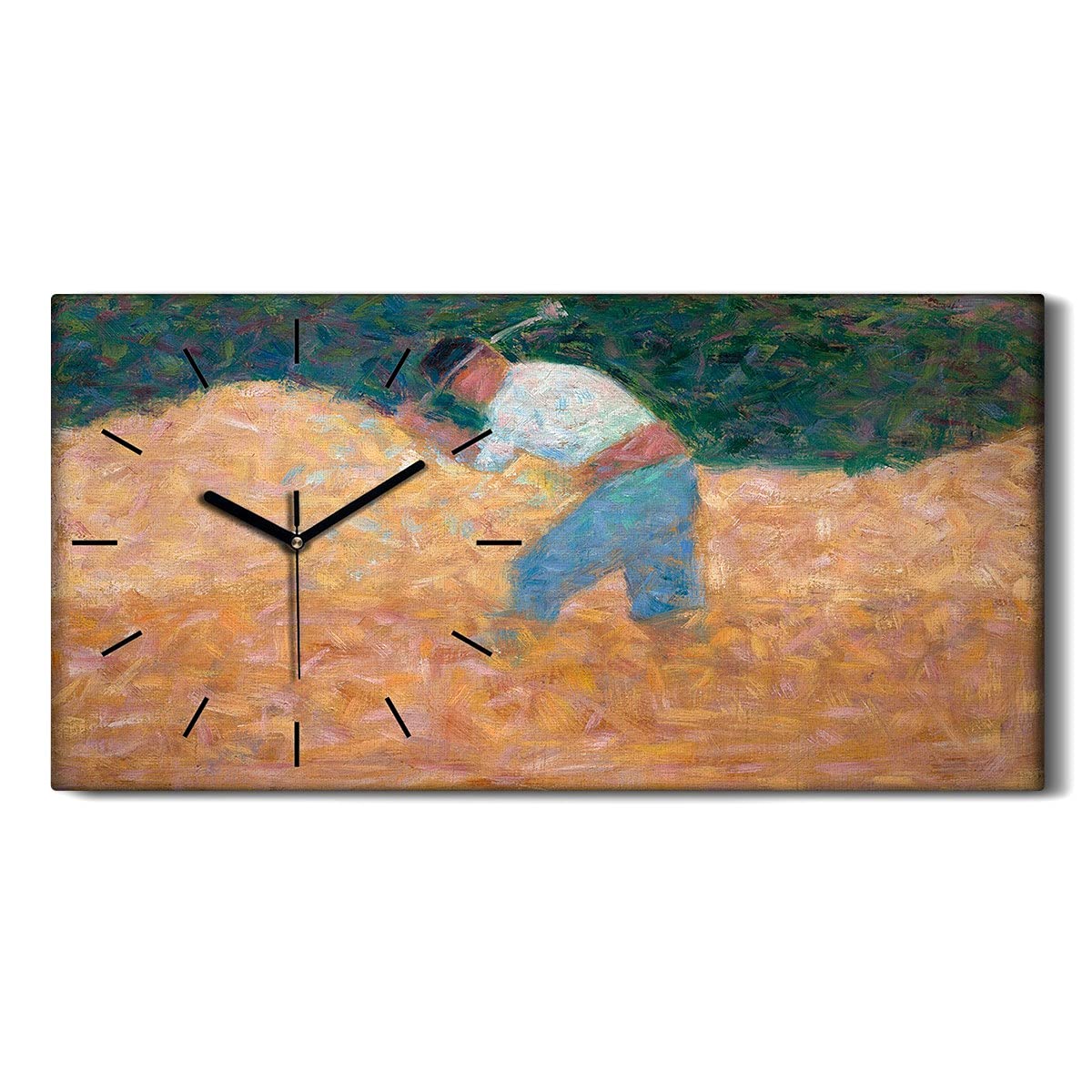 Horloge sur Toile d'Art Moderne pour Décoration de Salon et Bureau